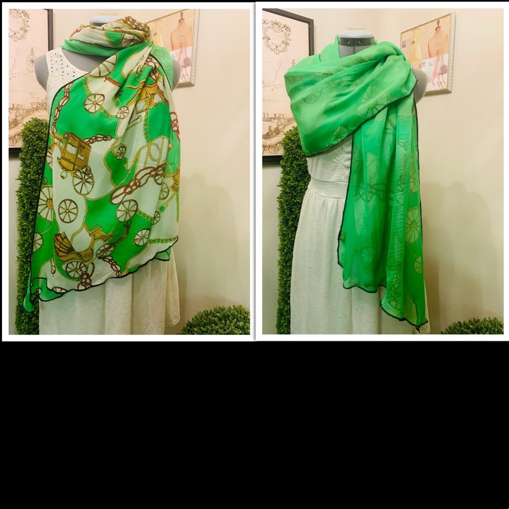 Reversible Flowy Scarf Shawl